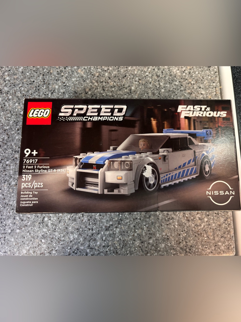 Lego Speed Champions Nissan Skyline GT-R - Blue, White, Gray